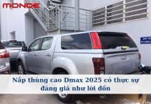 Nắp thùng bán tải Dmax Monde – Chất lượng bền bỉ chinh phục mọi hành trình