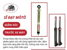 Tăng cường trải nghiệm lái với giảm xóc trước xe máy Sĩ Đạt Moto